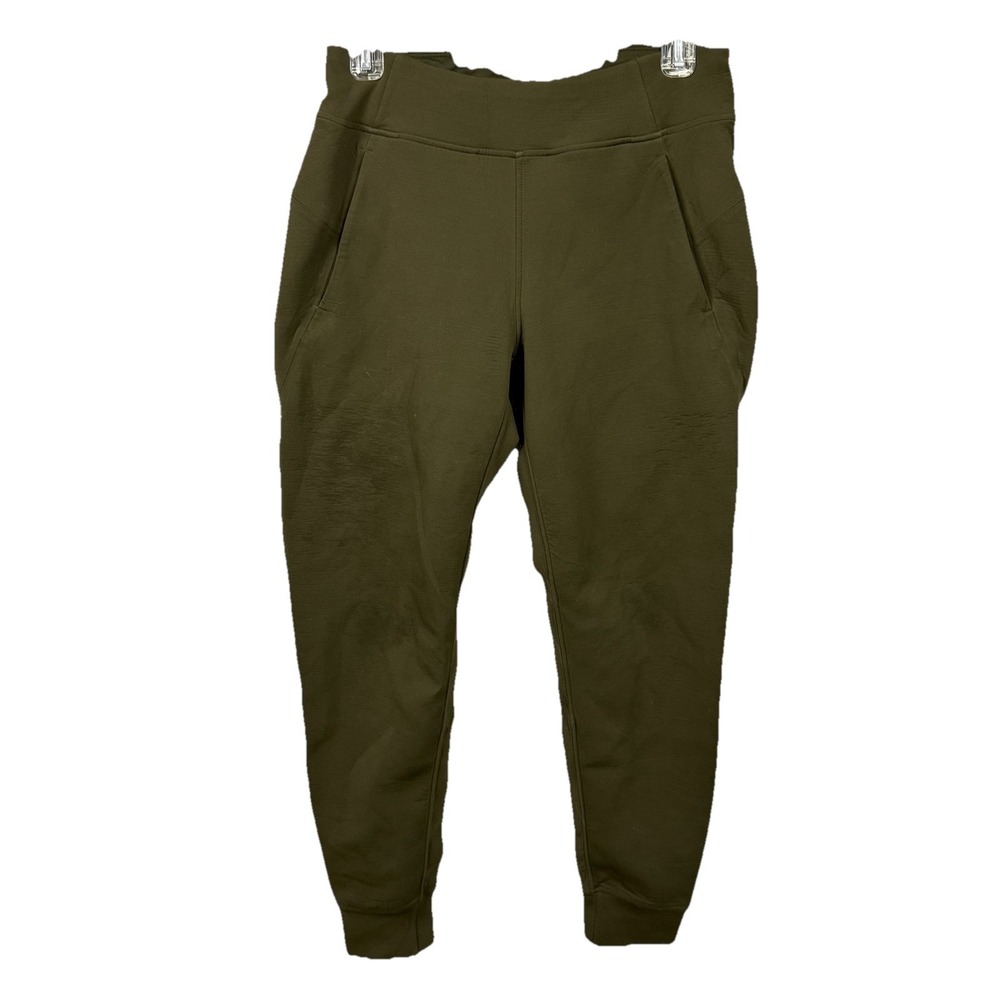 Lululemon Embrace The‎ Space Jogger Womens 6 Olive Green Stretch High Rise Pants